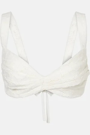 ZIMMERMANN Top bralette Crush Embroidered in lino