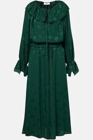 Chloé Chloé Abito midi in jacquard di seta