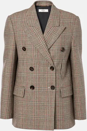 Chloé Chloé Blazer in misto lana principe di Galles