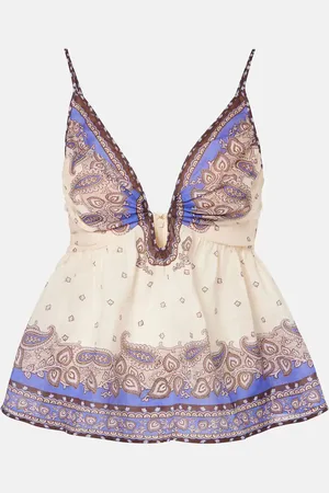 ZIMMERMANN Top Maxine Plunge in ramia