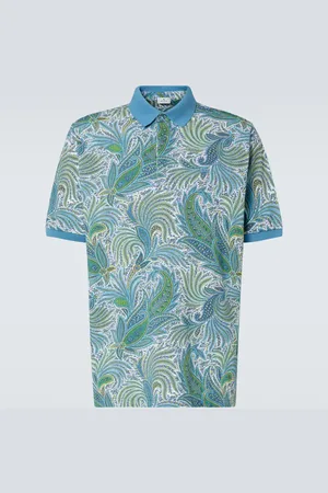 Etro Polo Roma in cotone con stampa paisley