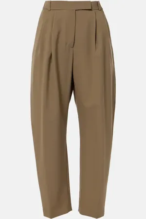 Rohe Róhe Pantaloni barrel in lana vergine a vita alta
