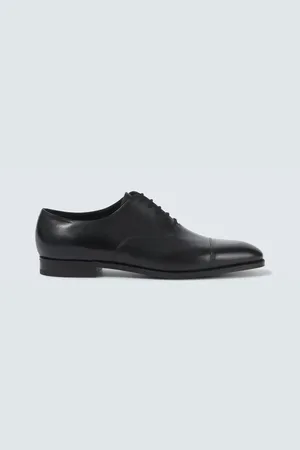 JOHN LOBB Stringate Derby City in pelle