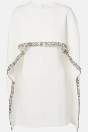 Roland Mouret Abito corto in raso con cristalli