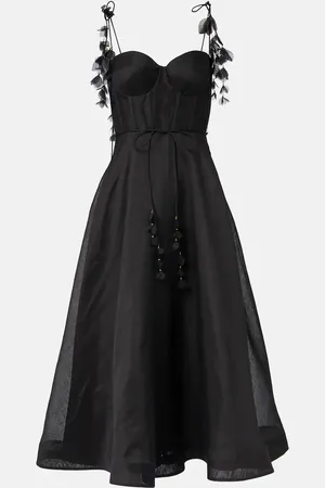 ZIMMERMANN Abito bustier Natura in lino e seta