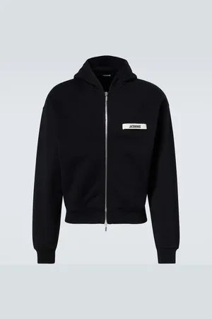 Jacquemus Felpa Gros Grain in cotone con cappuccio