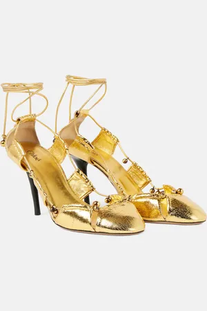 Chloé Chloé Pumps Luna in pelle metallizzata