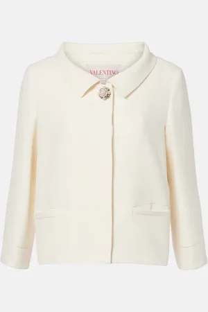 VALENTINO Giacca in crêpe couture