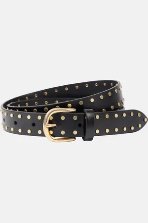 Isabel Marant Cintura Zap in pelle con borchie