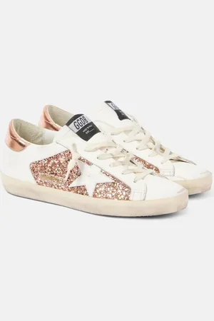 Golden Goose Sneakers Super-Star in pelle con glitter
