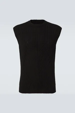 Rick Owens Gilet in jersey di cotone con zip