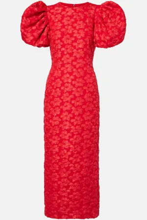 ROTATE Abito midi in jacquard
