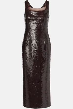 Roland Mouret Abito midi con paillettes