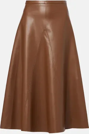 Fforme Gonna midi Selina in pelle