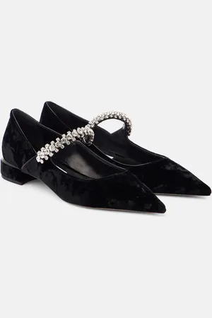 Jimmy Choo Ballerine Bing in velluto con cristalli