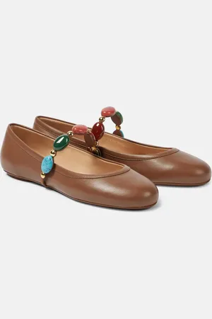 Gianvito Rossi Ballerine Mary Jane Shanti in pelle