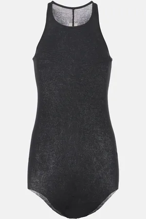 Rick Owens Top in maglia a coste di cotone