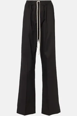Rick Owens Pantaloni regular Dietrich Drawstring in cady di crêpe