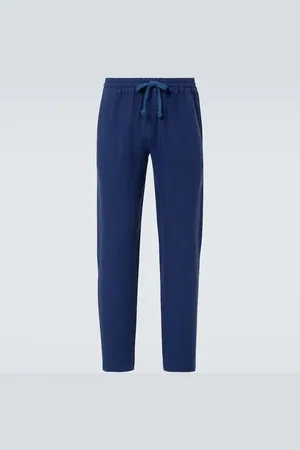FEDELI Pantaloni regular in lino