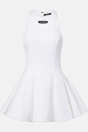 Balmain Abito corto con scollo all