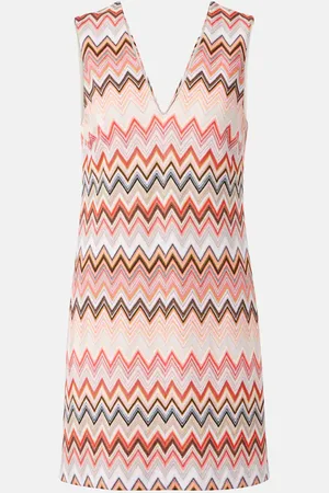Missoni Abito corto in misto cotone a zig-zag