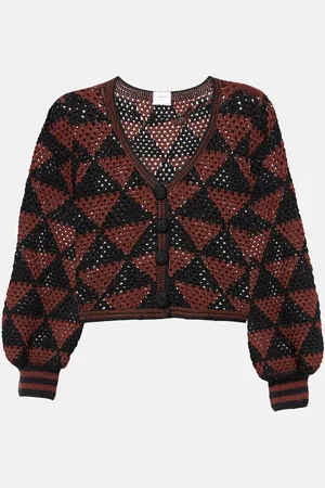 ANNA KOSTUROVA Cardigan Malia in crochet di cotone