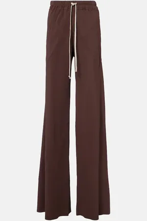 Rick Owens Pantaloni regular Dietrich Drawstring in cady di crêpe
