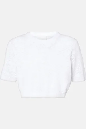 Givenchy Top cropped Monogram 72 in jacquard