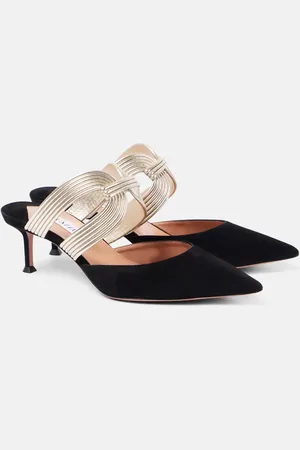 Aquazzura Mules Esencia 50 in suede