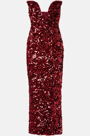 Self-Portrait Abito midi con paillettes