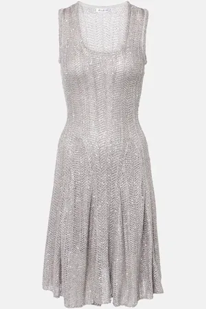 Alaïa Alaïa Abito corto con paillettes