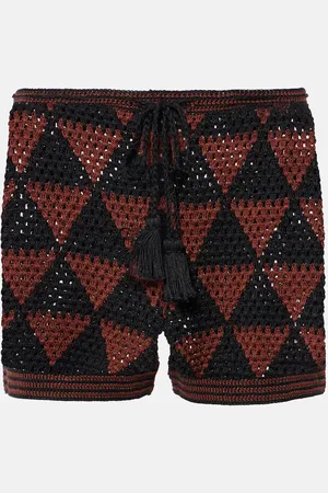 ANNA KOSTUROVA Shorts Malia in crochet di cotone