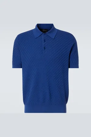 BRIONI Polo in cotone, seta e cashmere