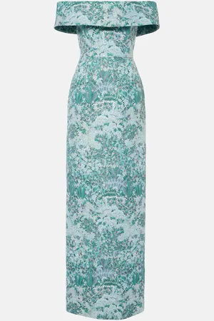 Markarian Abito lungo Clover in broccato