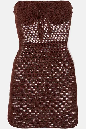 ANNA KOSTUROVA Abito in crochet di cotone