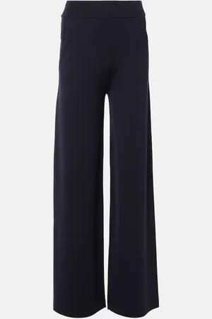 Max Mara Pantaloni a gamba larga Wilma in lana vergine