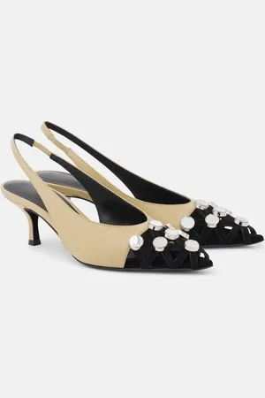 The Attico Pumps slingback Fiona in pelle