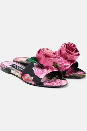 Dolce & Gabbana Sandali in broccato con applicazioni