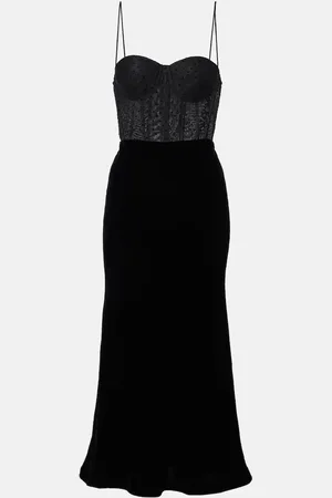 Rebecca Vallance Abito bustier Ethel a pois