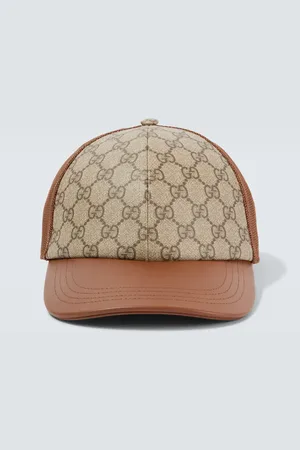 Gucci Cappello da baseball GG Canvas con pelle