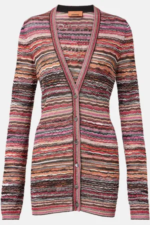 Missoni Cardigan con lamé a righe
