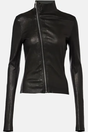 Rick Owens Giacca Gary in pelle e cotone