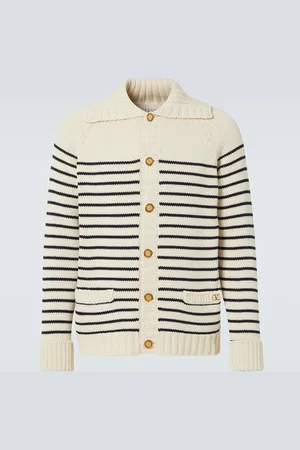 VALENTINO Cardigan VLogo Signature in cotone a righe
