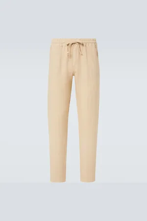 FEDELI Pantaloni regular in lino