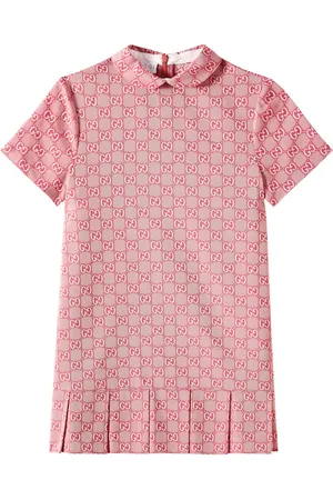 Gucci Abito a polo in twill di cotone GG