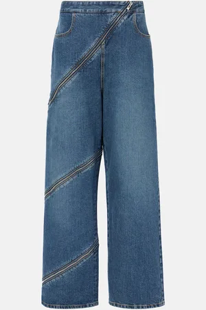Alaïa Alaïa Jeans a gamba larga con zip