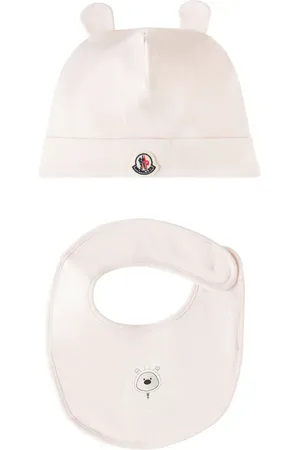 Moncler Baby - Cappello e bavaglino in cotone