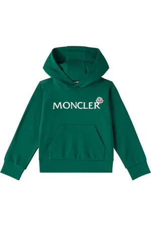 Moncler Felpa in pile di cotone con cappuccio