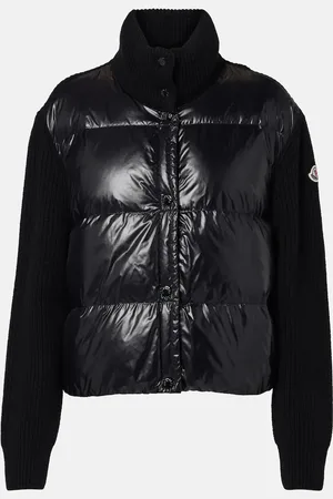 Moncler Cardigan in lana vergine con imbottitura