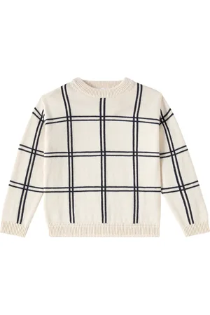 BONPOINT Pullover Erwin in lana e cotone a quadri